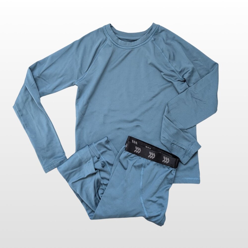 Boys' 2pk  Blue Thermal Underwear Set - All In Motion